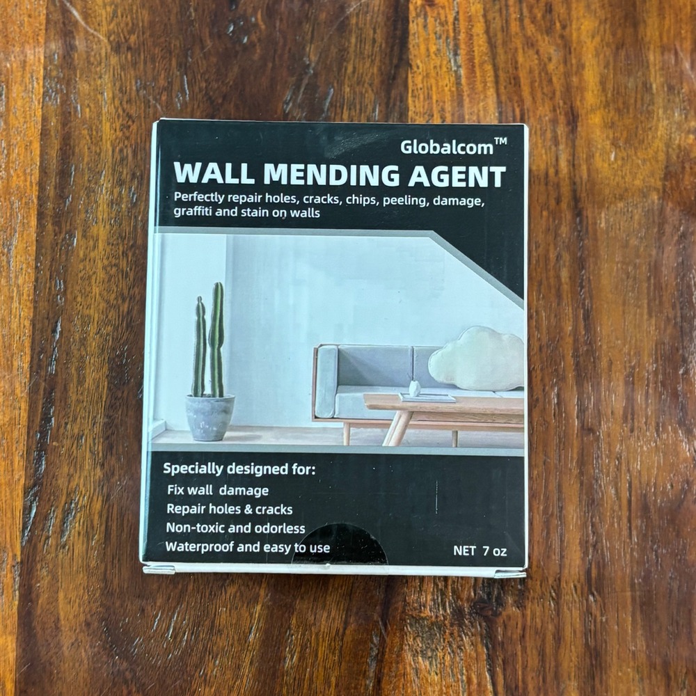 Globalcom Wall Mending‎ Agent 7oz White Drywall Repair Cream Paste